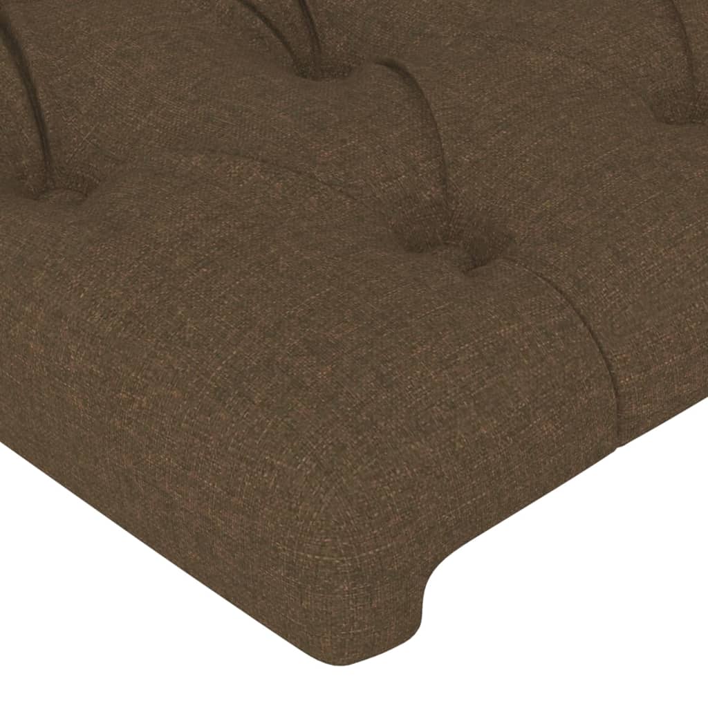 vidaXL Kopfteil Dunkelbraun 100x7x78/88 cm Stoff