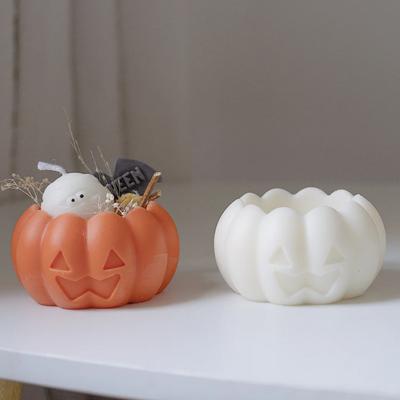 Halloween Silikon Seifenform DIY Duftkerzenherstellung Halloween Geist Kürbis Aromatherapie Gipsdekoration Kerzenform