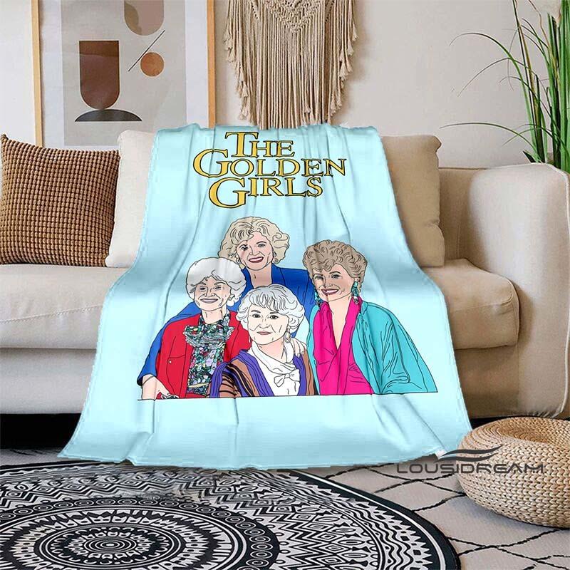 Classic Tv Throw Blanket Golden Girls Friend Ship Flannel Lightweight Plush Fuzzy Cozy Soft Blankets and Throws Custom Blankets2