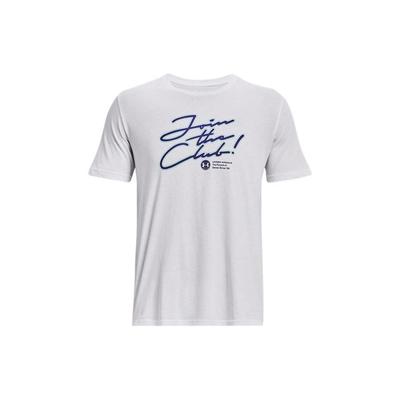 Letter Print Crew Neck Sports Pullover Short Sleeve T-Shirt Men Tops White 1376835-100