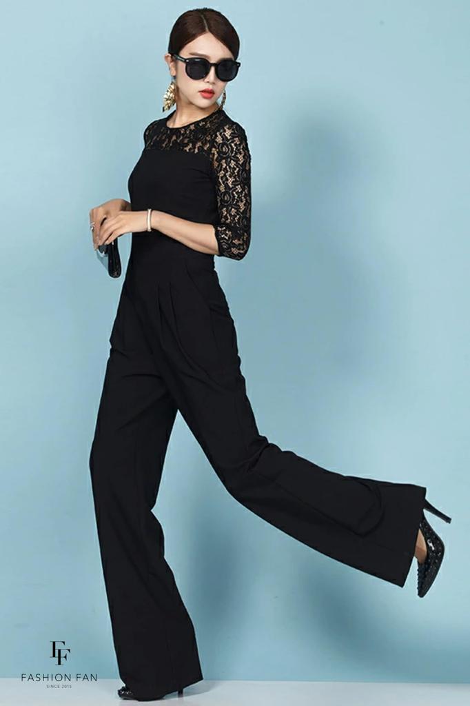 Party Dress with Official Elegant Pant Dress for and Special Look Jumpsuit with a Cute and Stylish Occasion [FASHION FAN] Pants, FASHIONFAN® Brand.
