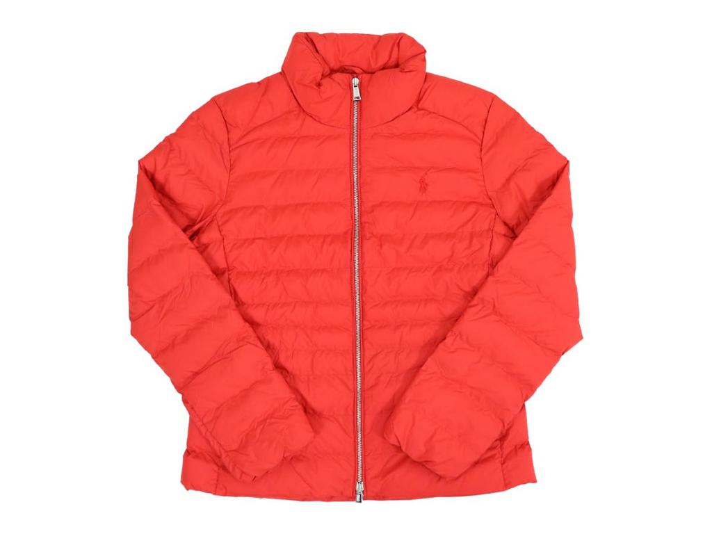 POLO RALPH LAUREN Packable Quilted Size Spring Red Women's Double-Zip Jacket, M, (Product Code 01010004)