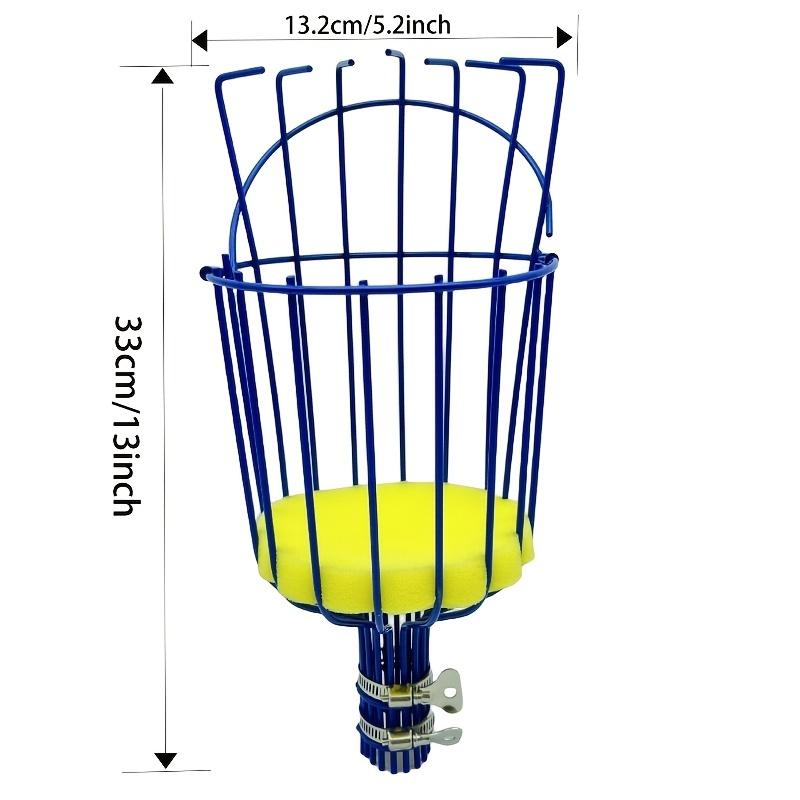 Metal Fruit Picker Tool with Foam Cushion - Telescopic Fruit Picker Tools High-Altitude Garden Fruit Catcher for Apple, Peach & Pear
