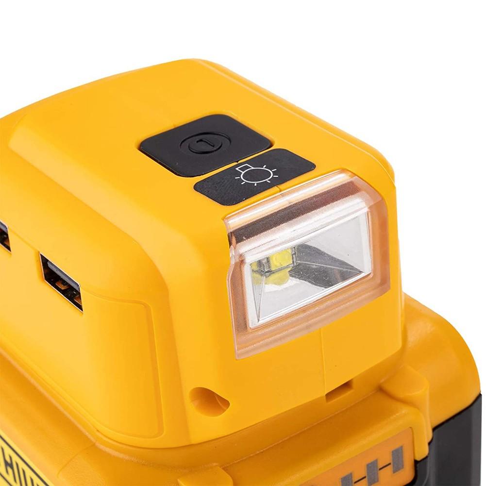 DCB090 Battery Adapter For DEWALT 14.4V/20V MAX USB+Type C Power Source Charger