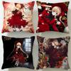 Classic Anime Rozen Maiden Cushion Cover Soft & Easy-Wash Pillow Case – Versatile for Couch, Bed, Travel and Office