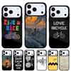 BIKE CYCLING Art Phone Case for iPhone 17 16 15 14 13 Pro Max Back Cover for 12 11 Pro Coque