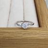 Heartfelt Proposal S925 Sterling Silver Moissanite Heart Ring for Women