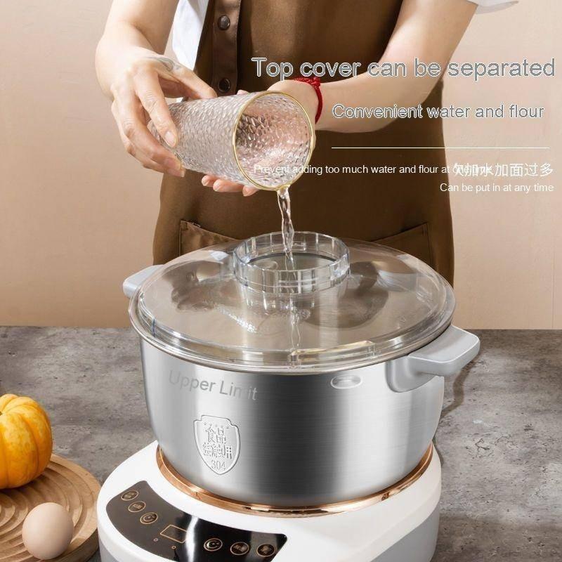 6.5L Automatic Kneading Electric Noodle Making, Fermentation, Awakening Chef Machine Dough Mixer Electric Kneading Machine Flour Mixer for Baking