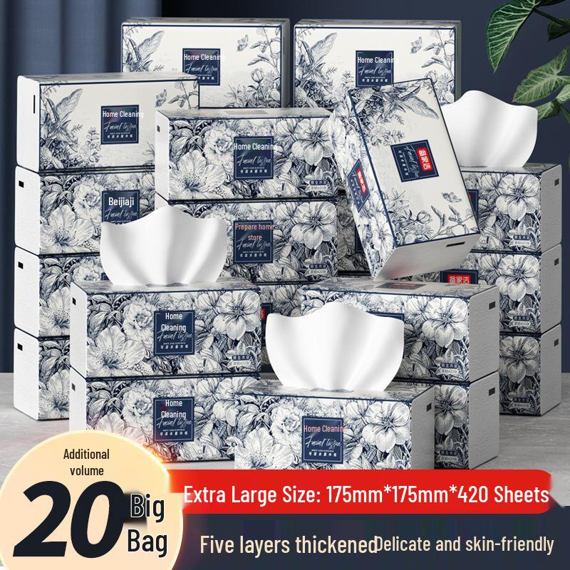 Bei Jiajie Guofeng Facial Tissue Upgrade - Large Family Value Pack
