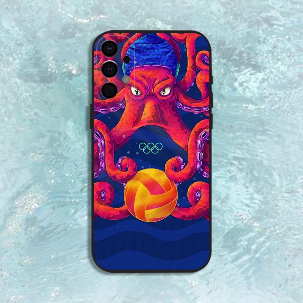Water Polo Sports Phone Case For Samsung S25,S24,S21,S22,S23,S30,Ultra,S20,Plus,Fe,Lite,Note,10,9,5G Black Cover
