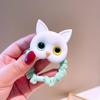 Nuovi elastici per capelli carini a forma di gatto per donna, elastici per capelli, copricapi coreani per bambini, per bambine, adorabili accessori per capelli, ornamenti