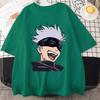 Anime T Shirt Funny Satoru Gojo Graphic Printed Short Sleeve Unisex Casual Personality Round Neck Loose Tees