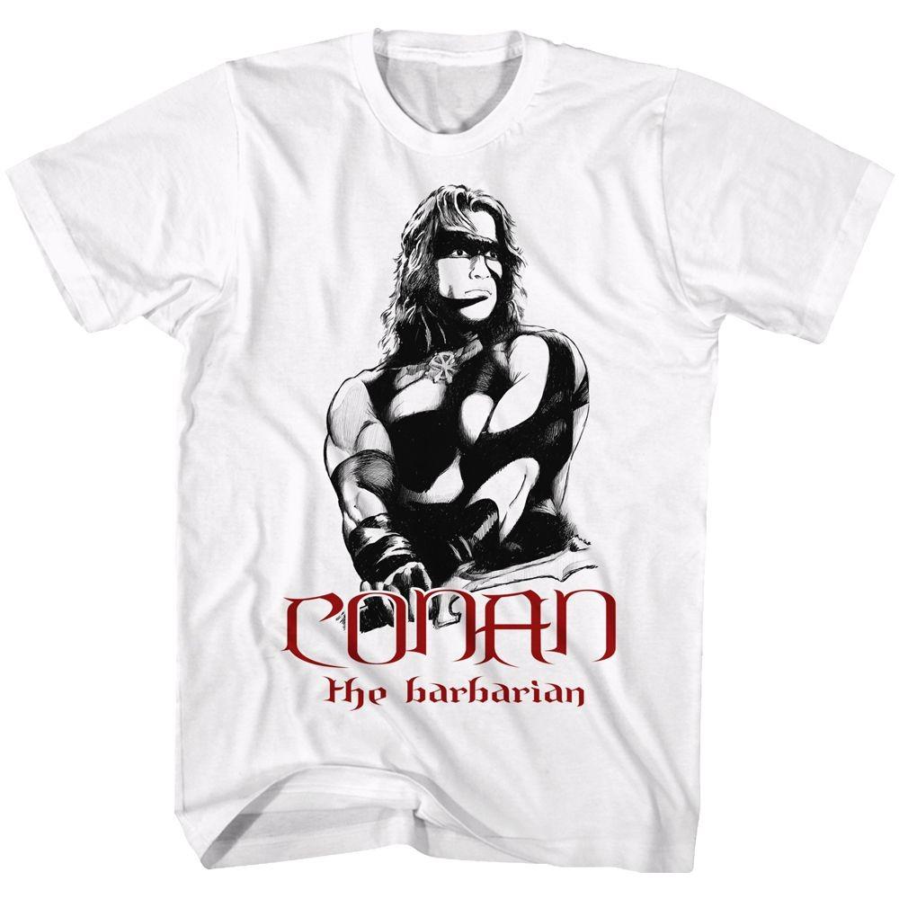Conan The Barbarian Blk And Rd TShirt