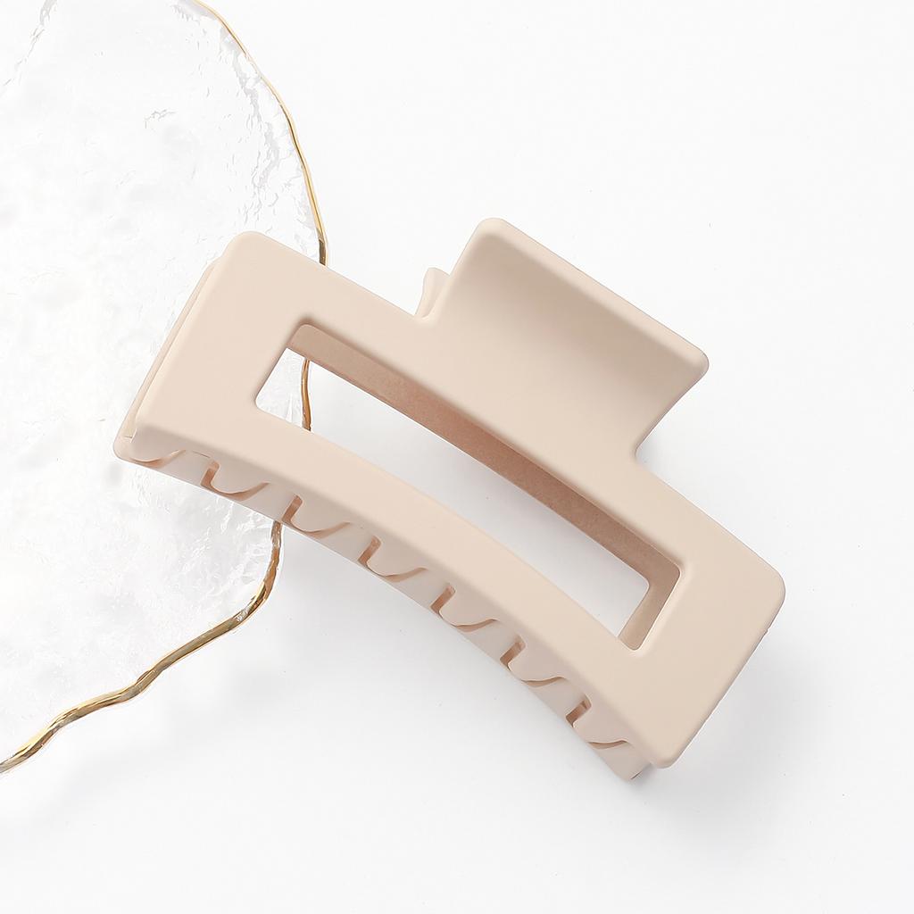 1-4PCS Classic Cream Grab Clip Female Frosted Clip Headdress Premium Feeling Large Shark Clip Hair Grip