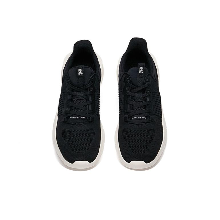 Anta Linghu Fabric Synthetic Leather Wear-Resistant Low-Top Training Shoes Men Sneaker Black White Gray 112127703-5