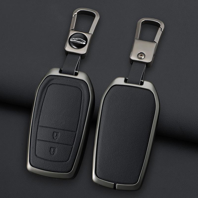2 3 4 5 6 Buttons Car Key Case Cover For Toyota Gr Sport C-Hr Gazoo Rav4 Racing Mirai Avensis Zinc Alloy Keychain Accessories