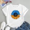 Ukraine Girl Clothes Jersey Ukrainian Flag T Shirt Women's Fashion Graphic Tee Tops Aesthetic Costumes Streetwear Gifts
