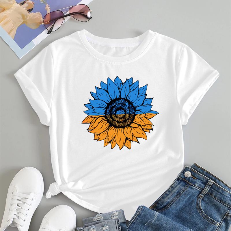 Ukrajina Dívka Oblečení Dres Tričko s ukrajinskou vlajkou Dámská móda Grafika Trička Estetické kostýmy Streetwear Dárky