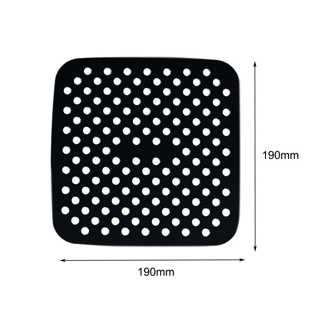 

Air Fryer without oil Liners Reusable Silicone Non-Stick Air Fryer Mat Steamer Pad Parchment Paper Easy to Clean Round/Square