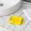 Bathroom Sink Organizer Cheese Shaped Soap Box, 3D Printed Draining Holder, Creative Plastic Container Tray for Family Hotel Countertop Saver