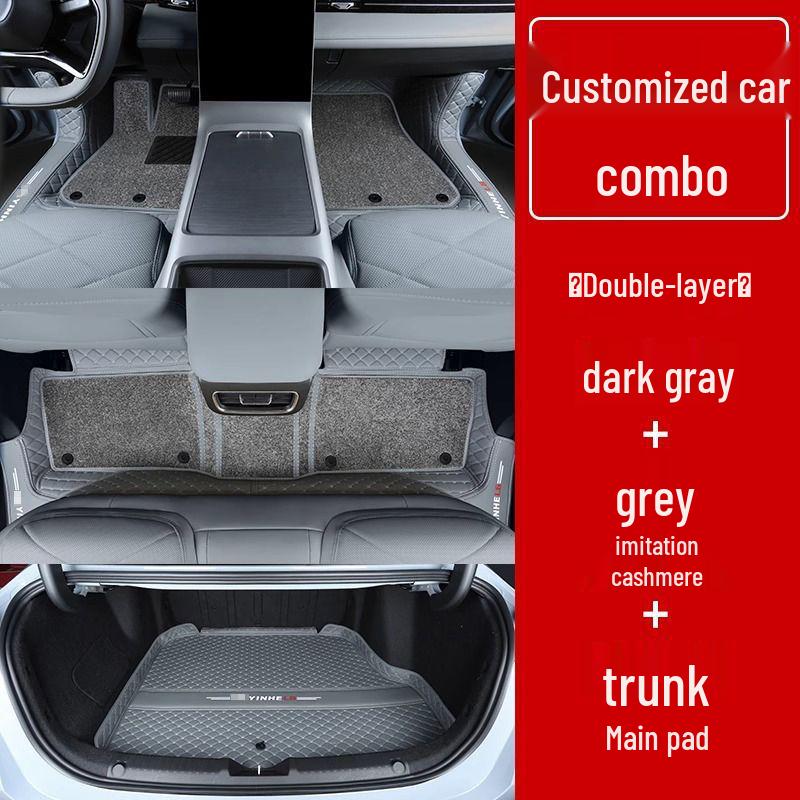 Compatible Galaxy L6 Double Layer Floor Mats & Bumper for 23-25 Models - Car Interior Accessories