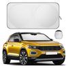 Double Ring Silver Coated Car Windshield Sunshade for Heat Insulation and Sun Protection