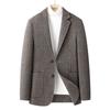 Autumn Men's Woolen Suit Men's Top Fashion Urban Single-breasted Twill Youth Blazer
