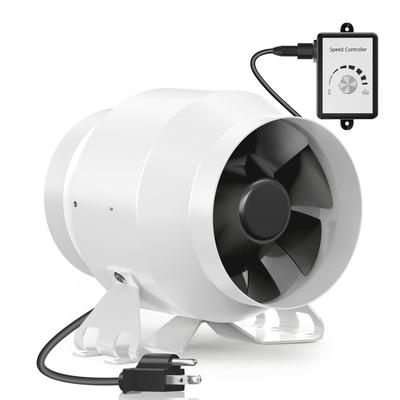 Ventilatore da condotto da 100 mm, potente sistema di regolazione continua della velocità, cassa in metallo registrata, ventilatore da condotto, risparmio energetico per cabina di verniciatura, impianto minerario