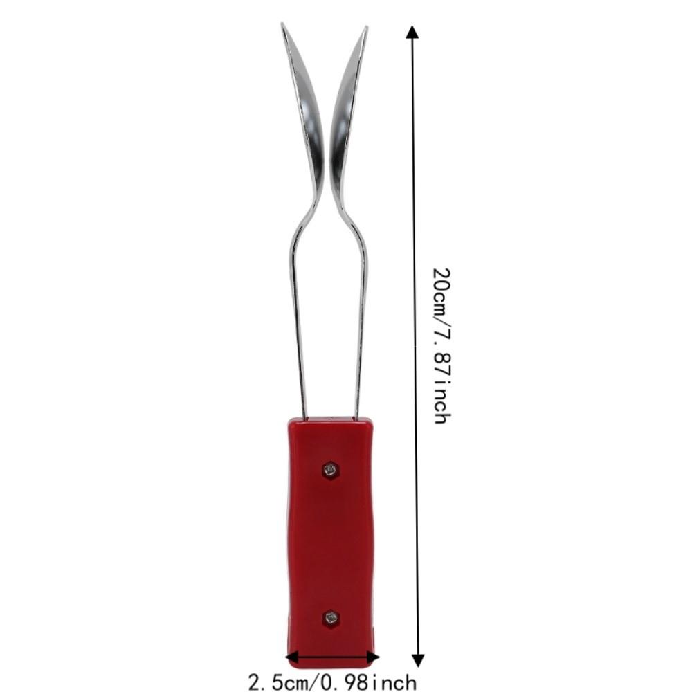 Handle Design Percussion Instrument Silver+Red Folk Instrument  For Music Enthusiasts