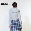 ONLY Women's Spring 2026 Cropped 3D Print Two-Way Zip Hooded Sweatshirt