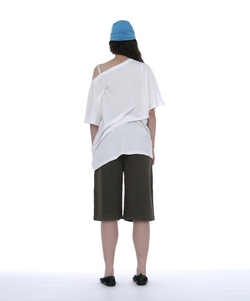 PARTIMENTO WOMEN Luched Drape Hat_Blue