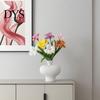 Maintenance-Free Artificial Flowers Opening Tulip with Stem, Realistic Fake Flower, Faux Bendable Stem Floral Arrangement Bloom for Wedding Party Home