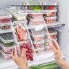 Refrigerator Fresh-Keeping Box with Air Vents for Fruits, Vegetables, and Meat - Freezer and Microwave Safe.