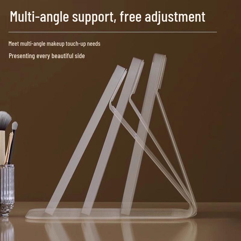 Portable Foldable LED Dimmable Makeup Mirror - Travel Size, Ins Style for Student Dorm