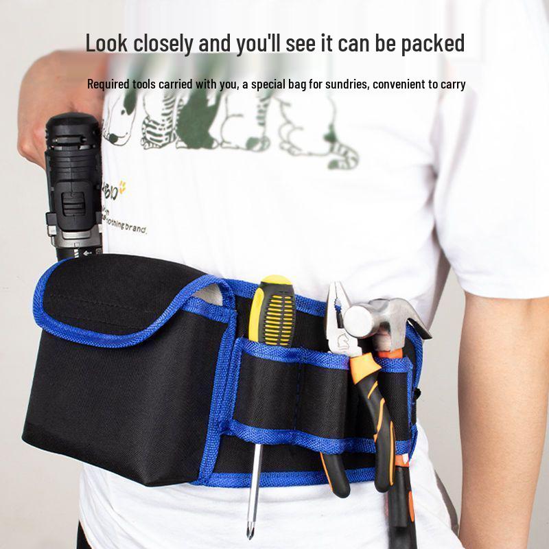 Geantă de scule durabilă, mică, multifuncțională pentru electricieni, pentru depozitarea feroneriei pentru bărbați