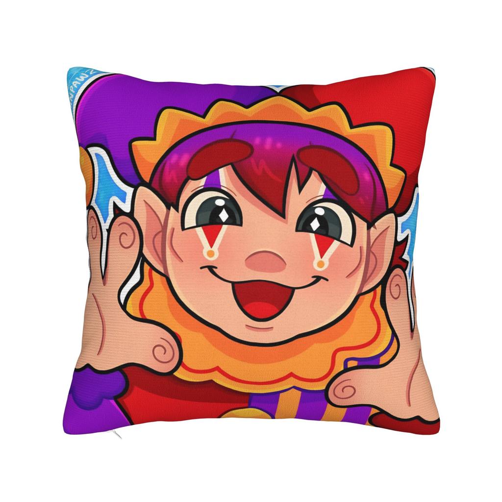 Hugh Morris Tomodachi Life Clown Square Pillow Case Cushion Cover Awesome Zipper Decor Pillowcase for Home 18"