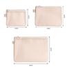 Multi-purpose Storage Bag Beige Zipper Closure Mesh Storage Pouch Lightweight Design Mesh Material Mesh Cosmetic Bag