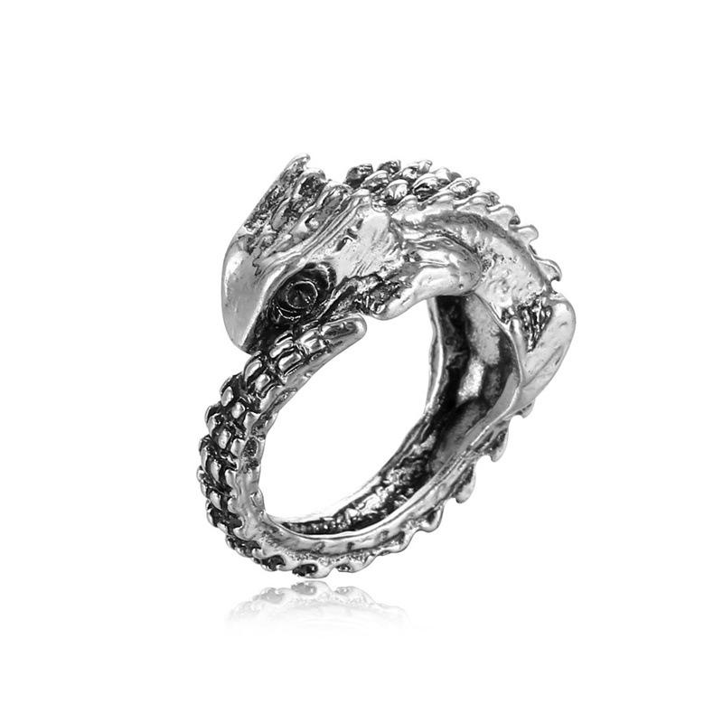 Vintage Punk Exaggerated Hip Hop Fashion Adjustable Men s Ring