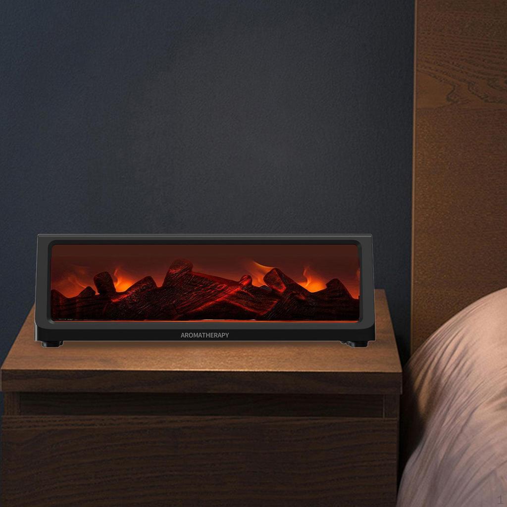 Fireplace Diffuser Humidifier Air Humidifiers Decorative Gift Auto Off Protection Aroma