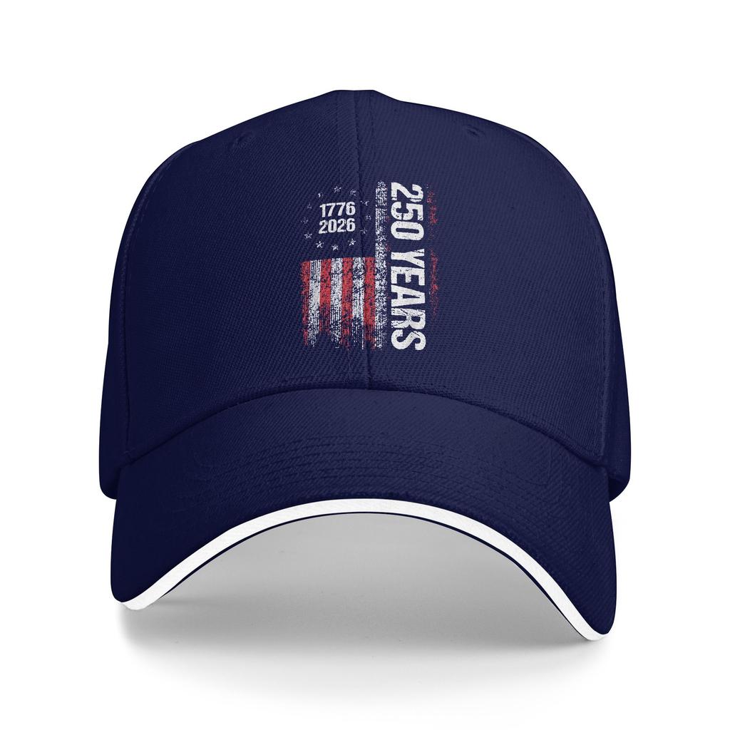 Summer Casual Baseball Cap 250 Years American Anniversary 250th Independence Day Outdoor Trucker Hat Male Trendy Baseball Caps
