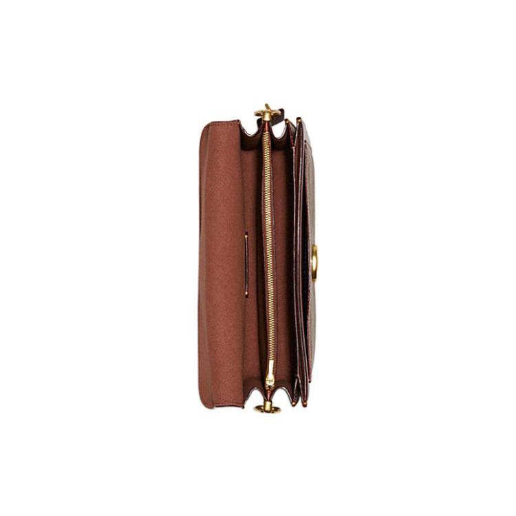 Coach Tabby 26 Classic Monogram Leather Crossbody Shoulder Bag Medium Women Bags Brown CI032-B4NQ4