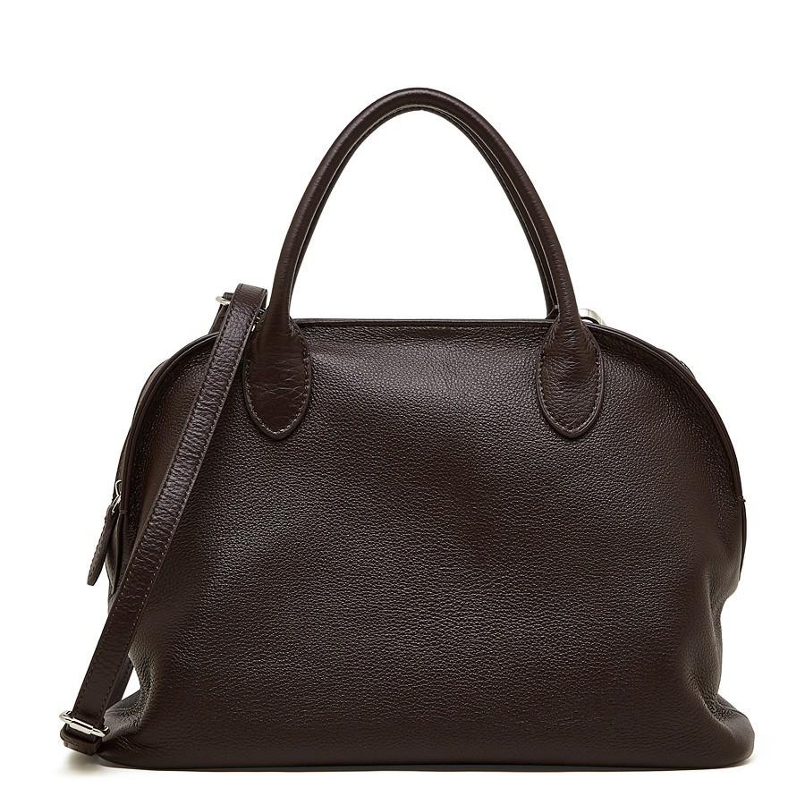 2025 New Bowling Bag Tote Bag Retro Minimalist Style Top Layer Cowhide Handbag Shell Bag Genuine Leather Women's Bag