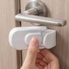 2pc Child Safety Door Lock Set Easy To Install Durable Plastic Material Adjustable Design for Home Childproofing