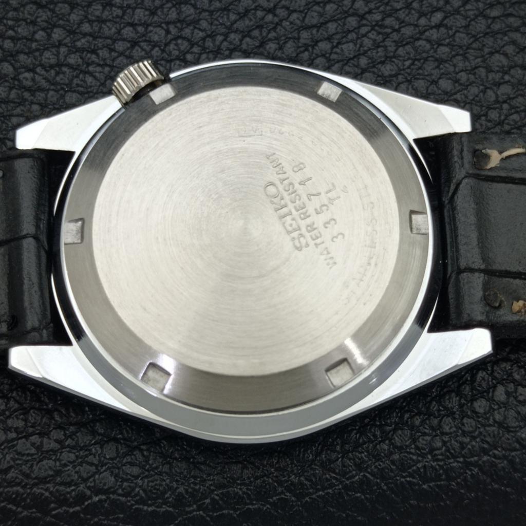 REFURBISHED JAPAN MADE SEIKO 5 AUTOMATIC MENS WATCH WHITE DIAL CUSTOM A440124-2 QV90-a440124