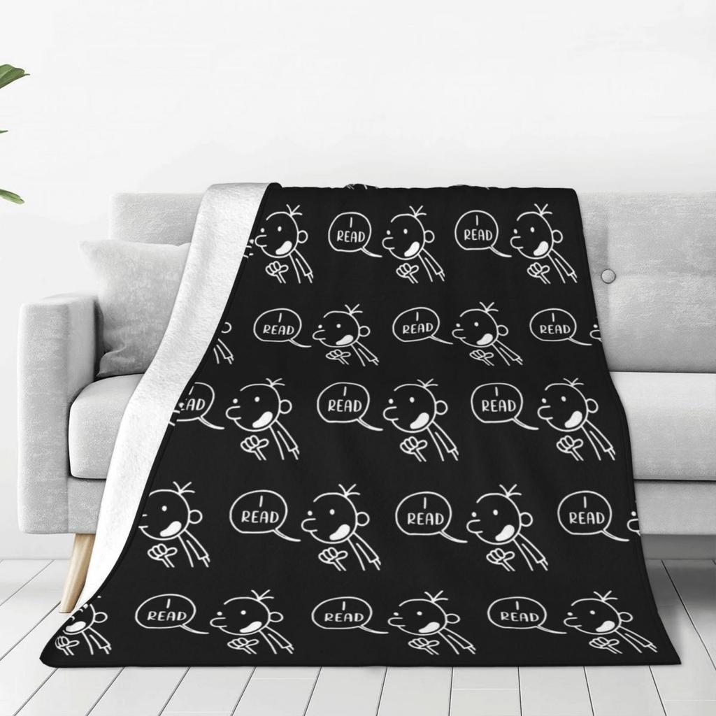 Ho Letto Diario di una Schiappa Coperta per la Giornata Mondiale del Libro Morbida Calda Coperta Plaid in Flanella per Letto Picnic Viaggio Casa Divano