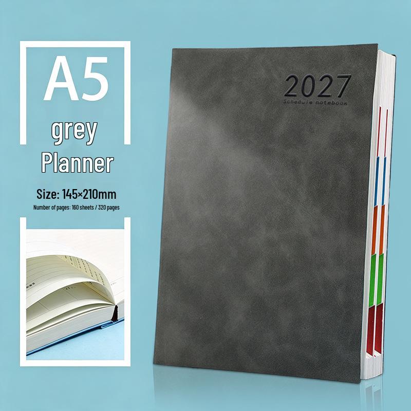 Agenda A5 Inglese Transfrontaliera: Taccuino Planner di Alto Valore con Logo Personalizzato Disponibile