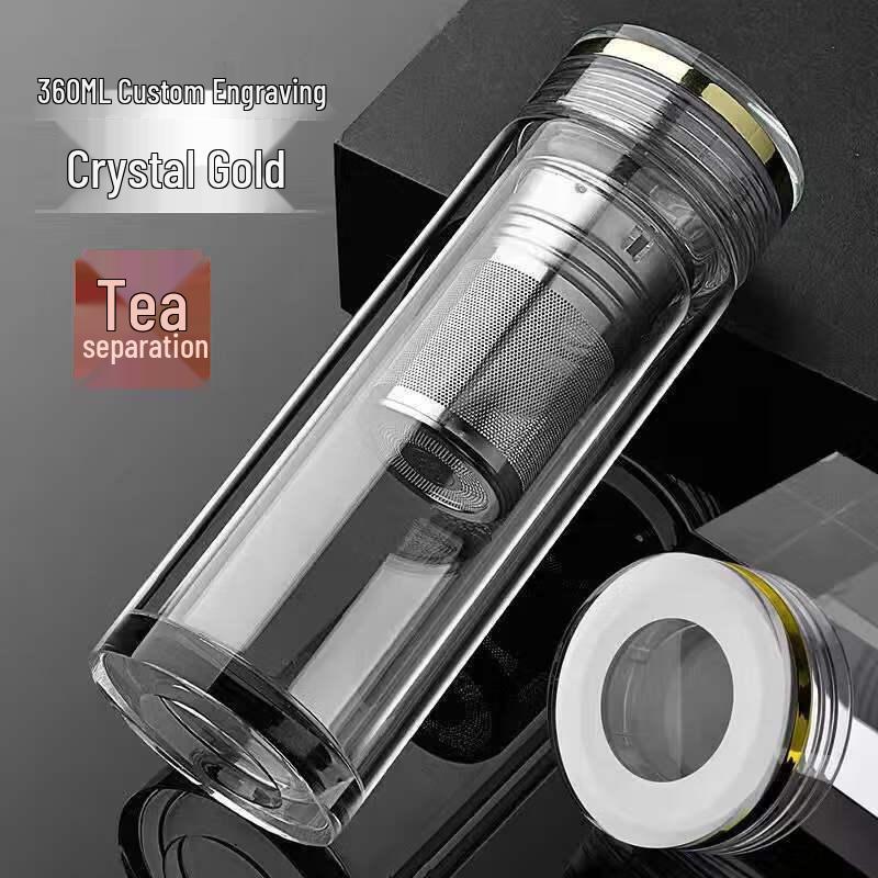 Yisijia Double-Layer High Borosilicate Glass Tea Infuser Cup