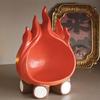 Fun cartoon firewood flame key tray storage box home decoration crafts suitable for home, indoor and outdoor use blessing gifts