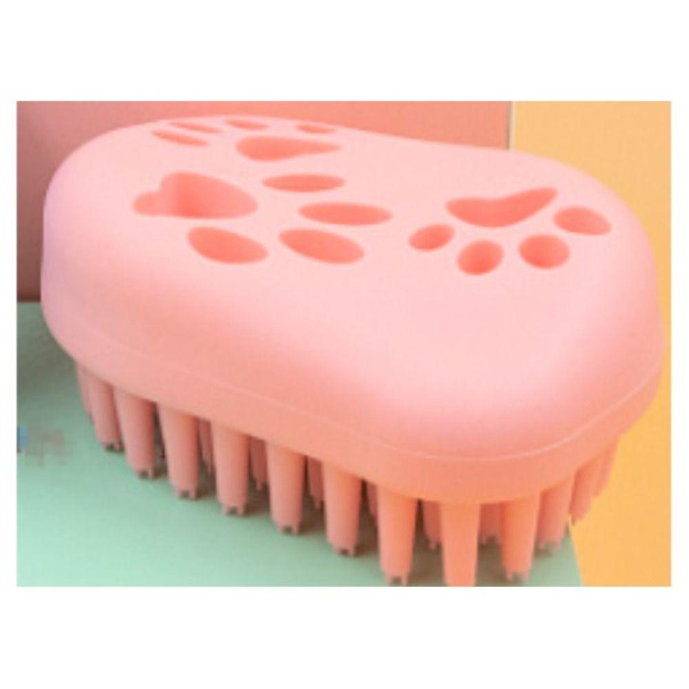 

Pink Bath Brush Removes Loose Fur Hair Cleaner Brush Pet Comb Pet Massage Brush