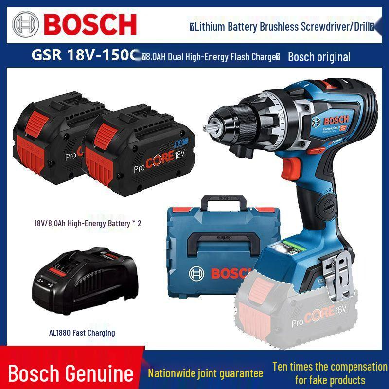 Bosch GSB18V-150C Brushless Impact Driver, Handheld Stepless Speed Drill